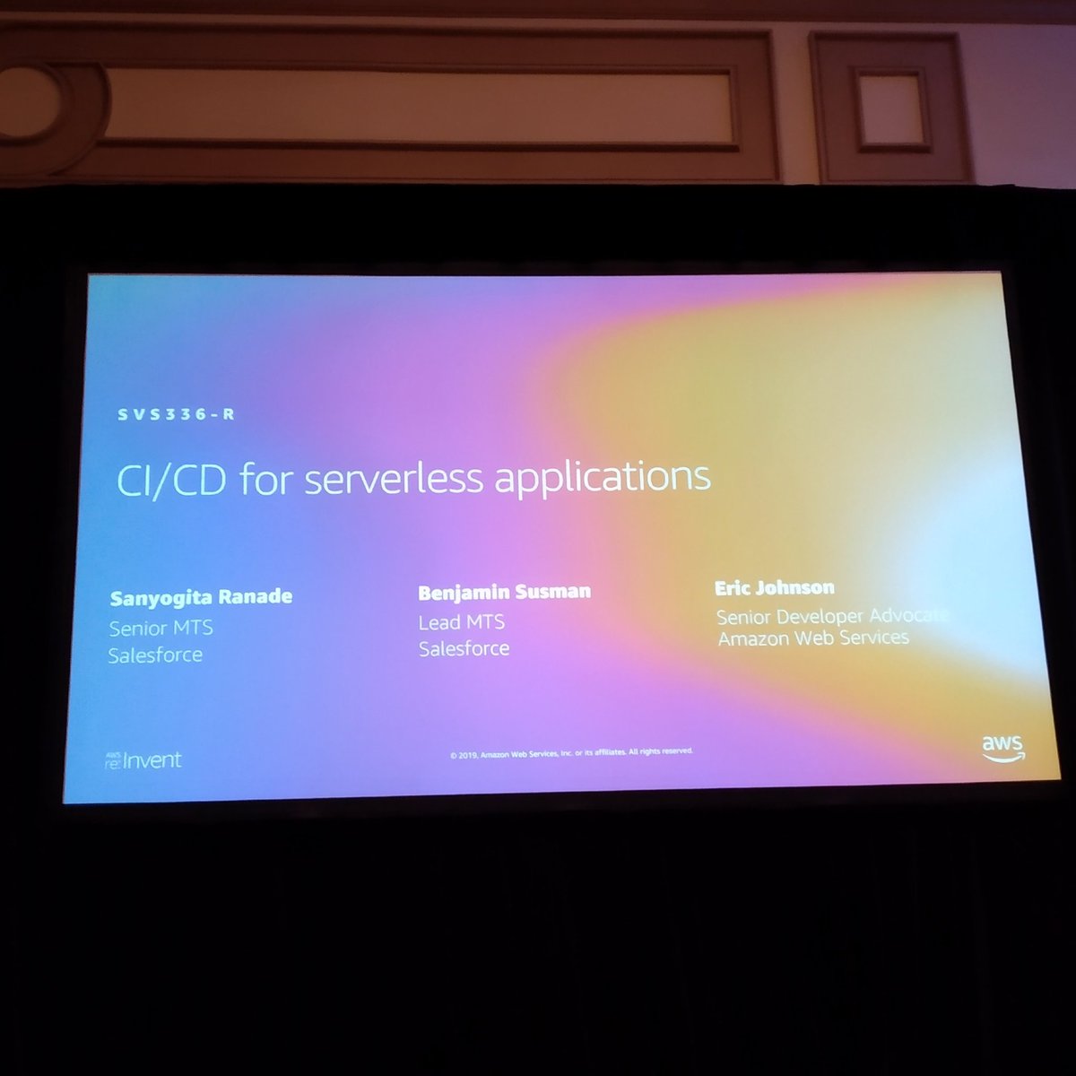 igorbrites's tweet image. Awesome session about CI/CD pipelines for #serverless with @edjgeek @ @AWSreInvent! #goserverless #awslambda