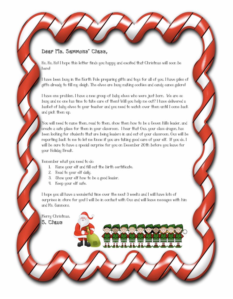 7HillsSammons's tweet photo. Santa dropped off 18 special new friends for us today! Each student go their very own baby elf to name, read to, and take care of! @7HillsNISD #7HillsLEADS #2ndGradeLEADS https://t.co/EX5WybE672