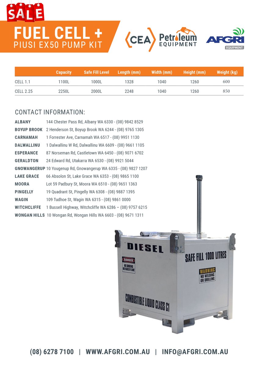 Check out our recent Atlas CEA fuel cell promotion! Contact your local #AFGRI branch today for more information!