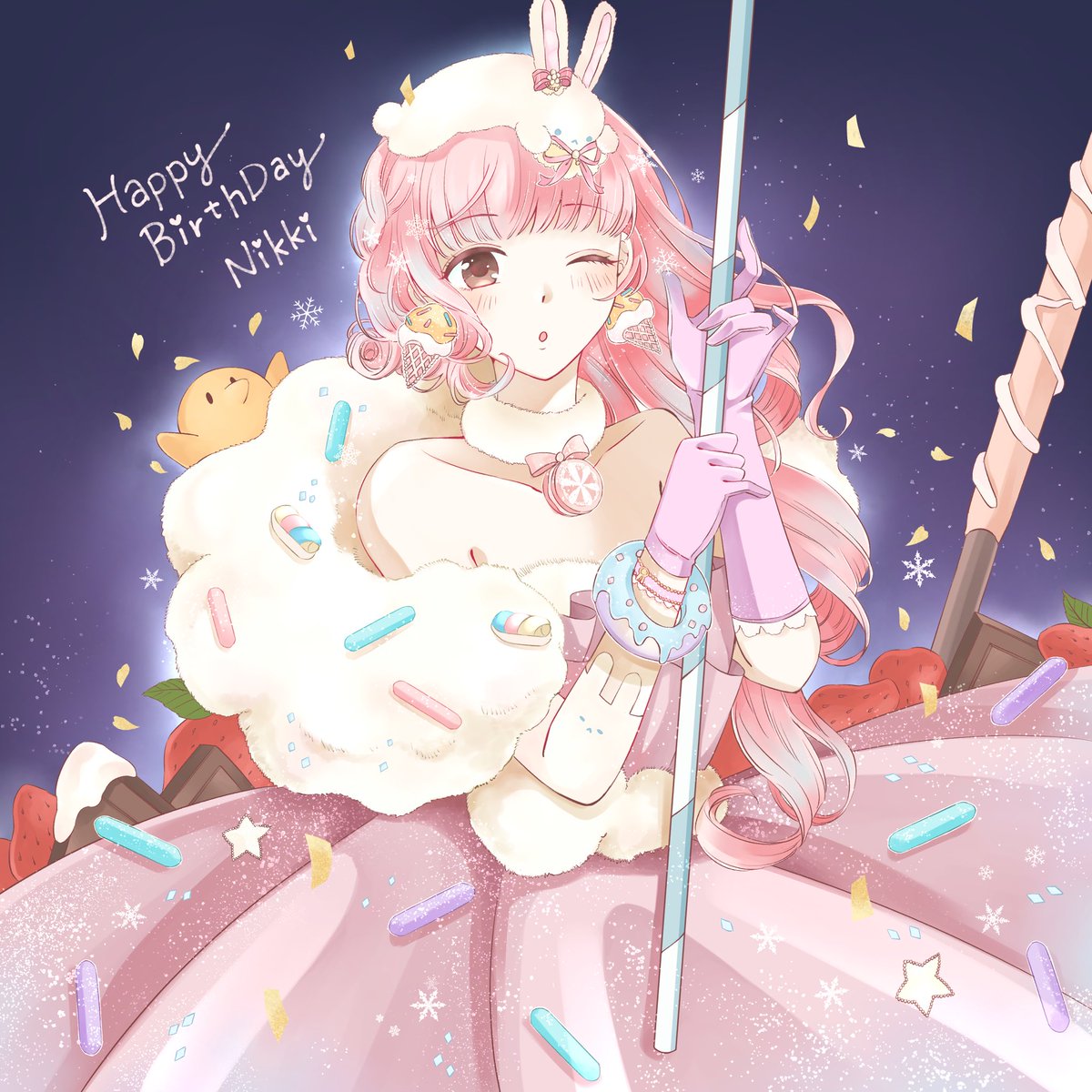 ニキ誕生日イラスト