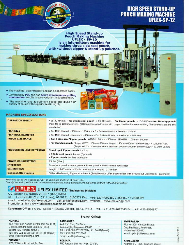 sanjaym1905's tweet image. #Pouchmakingmachine #uflexengineering #uflex #rorogravure #pouches #lamination #converters #printingindustry #mlprecycling #printingsolutions #converting #plasticpackaging #extrusion