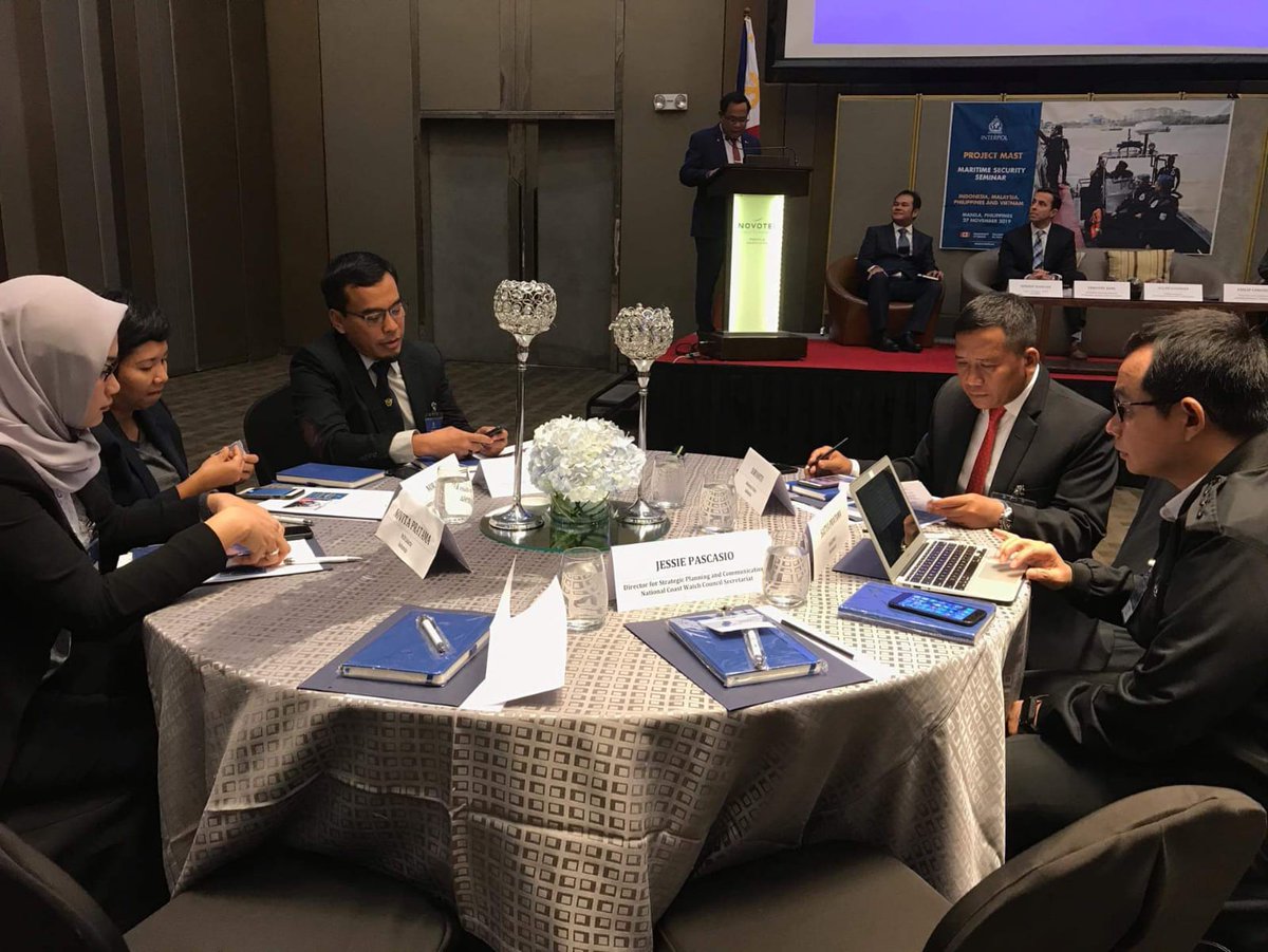 INTERPOL_CBT's tweet photo. The analytical report crafted within the framework of #ProjectMAST was one of the highlights of @INTERPOL_CBT ’s maritime seminar. Officials from the Embassy of Canada and Royal Canadian Mounted Police also graced the event.
@CanadaFP #CTCBP #CBTworks https://t.co/8kL0bDWpcp