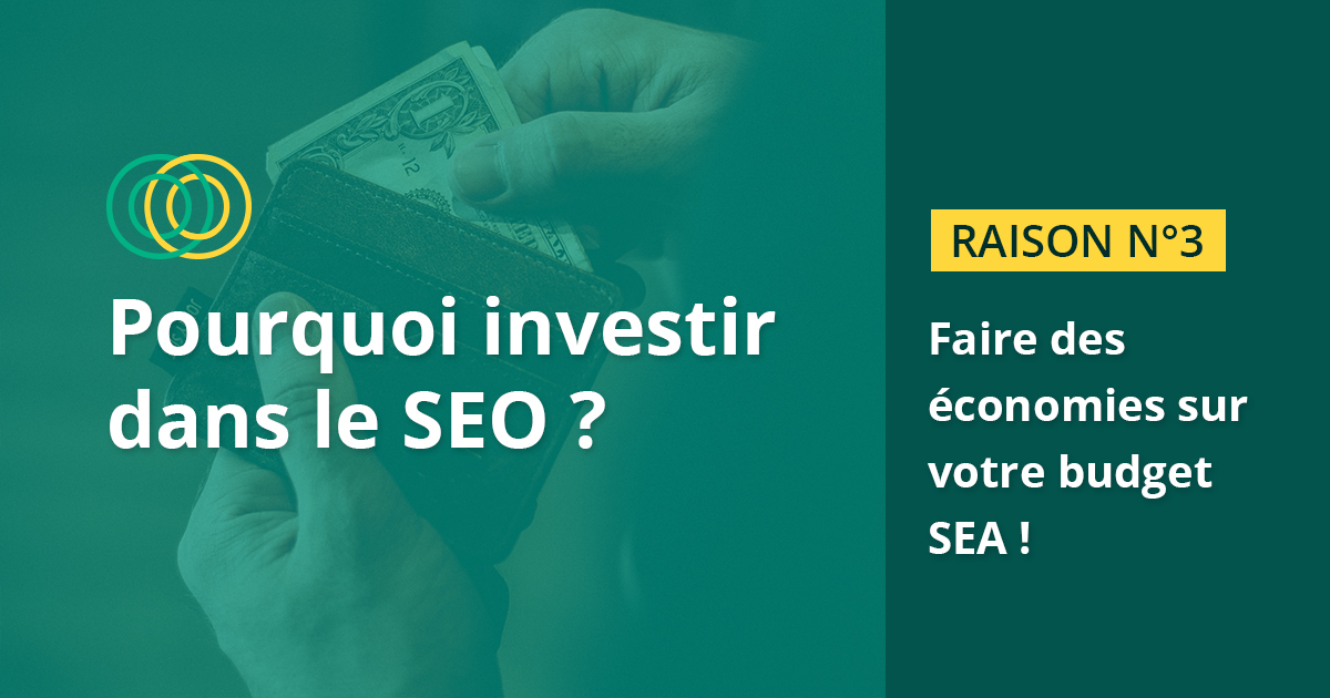 Pourquoi investir dans le SEO 🤔 ? Raison n°3 : faire des économies sur vos campagnes de référencement payant !

Retrouvez plus d'infos dans notre article consacré à ce sujet : graciet-co.fr/pourquoi-inves…

#SEO #Référencement