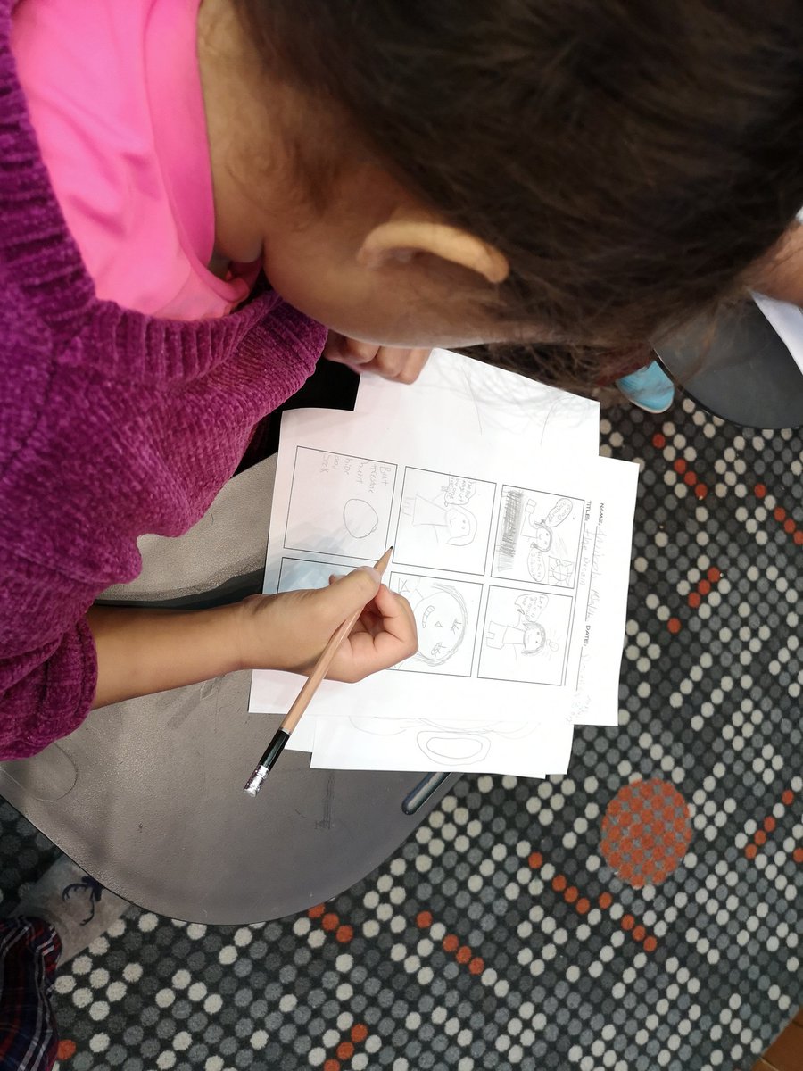 Grade 4 made their own comics today with @SmithvsSmith. <a href="/GESatKAUST/">Gardens Elementary</a>