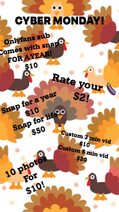 Cyber Monday sales good through the week!  https://t.co/lDdkzToevo DM for other payment https://t.co<a href="/tag/onlyfans"class="tags"><span>#onlyfans</span></a>