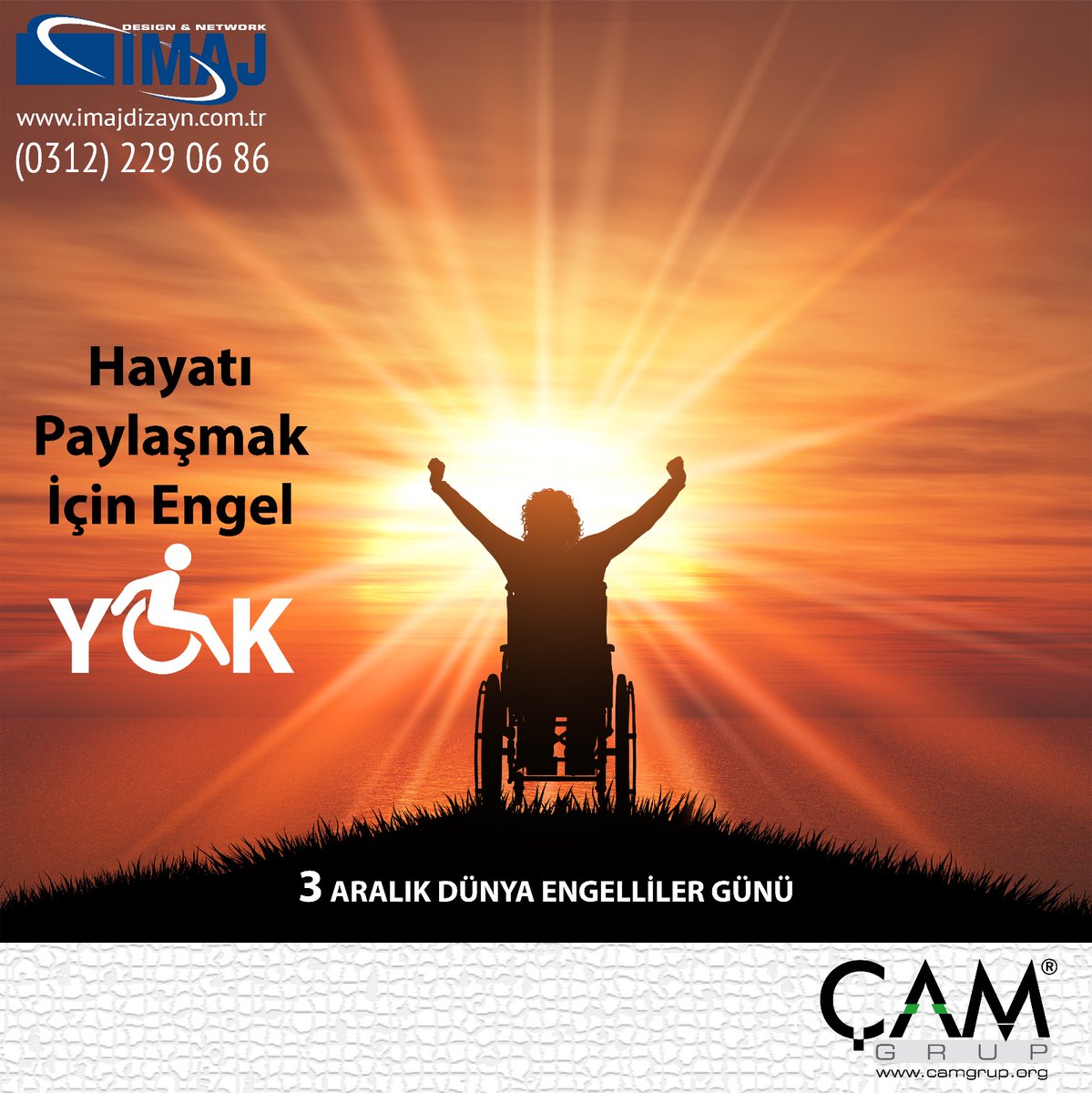 Günaydın, bugün 3 Aralık Dünya Engelliler Günü. Engel olma farkında ol! #3AralıkDünyaEngellilerGünü