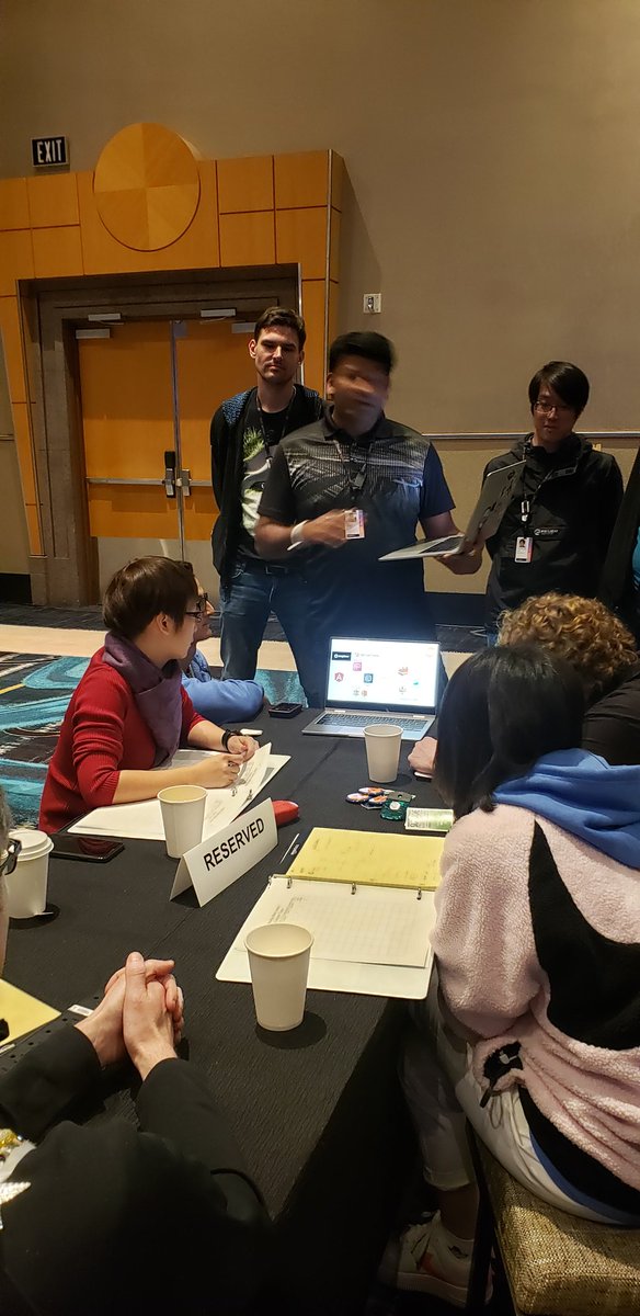 kodeh's tweet photo. Judging time for the @AWSreInvent #hackathonforgood #AWSreinvent2019 @urbaninstitute challenge to predict building properties #housing #affordablehousing https://t.co/2WTh4a95fC