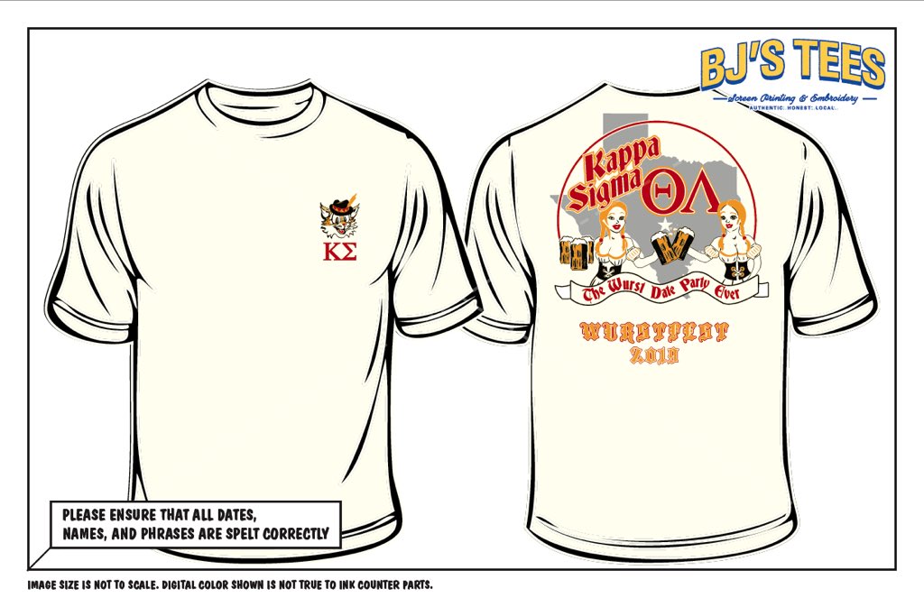 Missing wurstfest? We still got shirts for $20! Message us for more info on pick up and sizes!