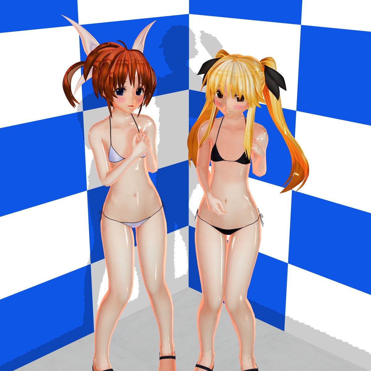 性的コンテンツとして
搾取される2人 