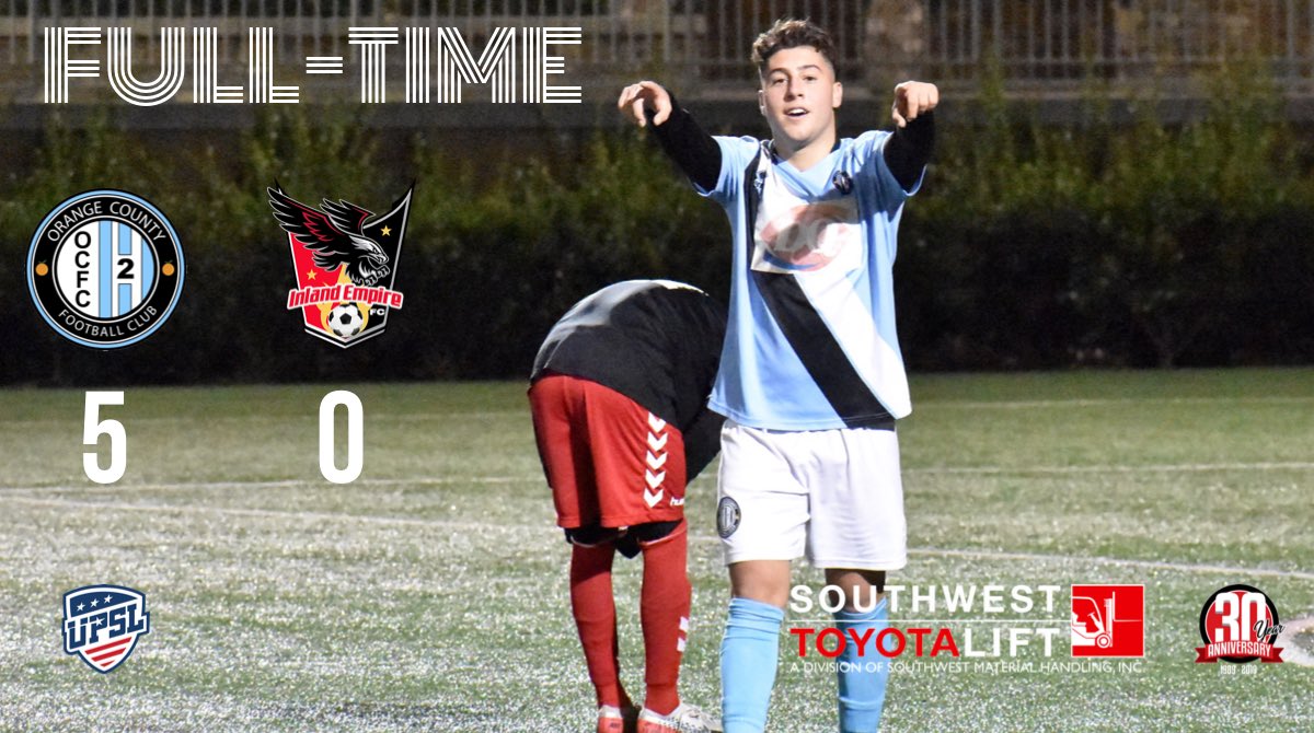 ocfcsoccer's tweet image. ⚽️⚽️⚽️⚽️⚽️ 🥅 + Clean Sheet 

OCFC2 5️⃣ - 0️⃣ Inland Empire FC