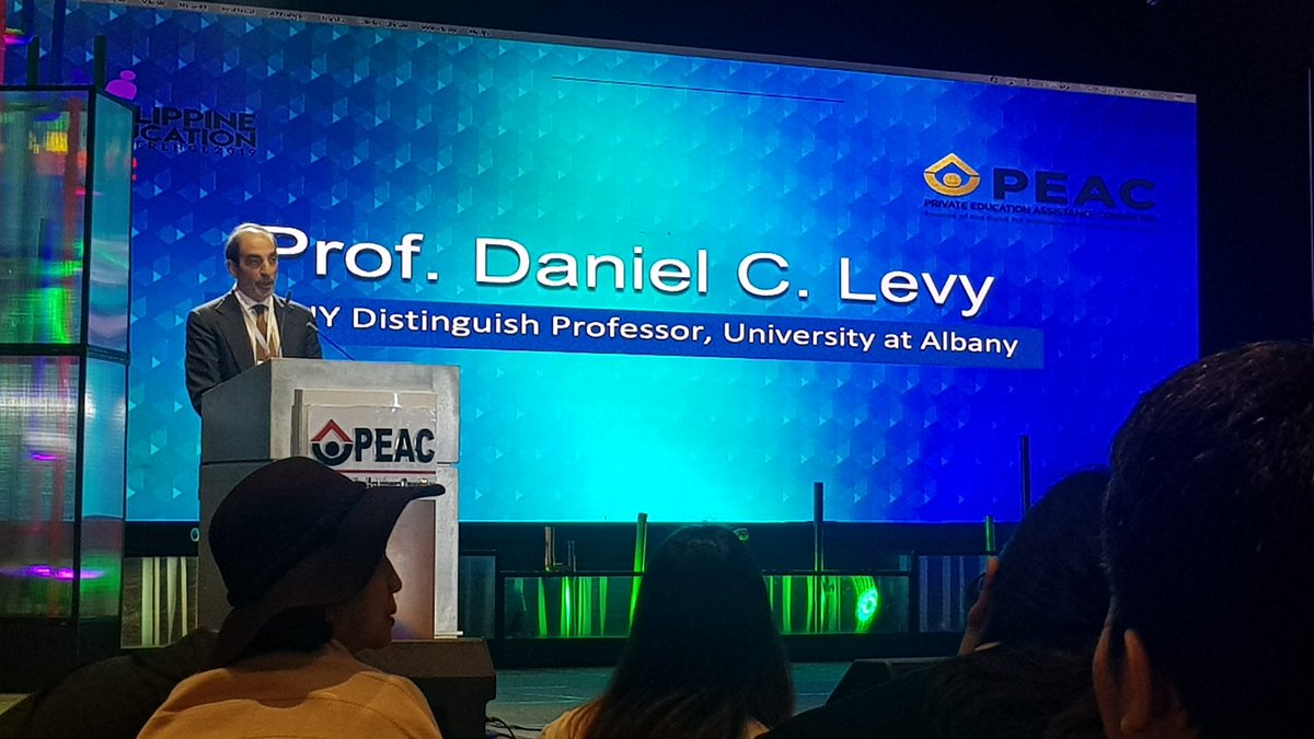 ChockTalks's tweet photo. Prof Daniel C. Levy giving a lecture on Philippine Private Higher Education: Realities, Challenges and Opportunities in Global Perspective.
#2019PhilEd #PEAC #edchatPH https://t.co/xKPDUXJYlF
