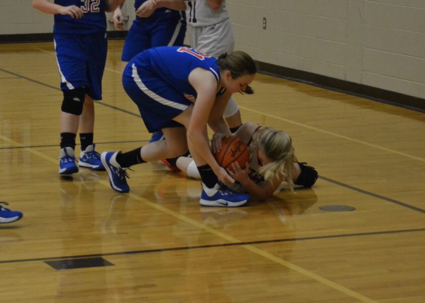 Great win tonight girls! 🦅🏀 Final score was 30-17, I had 21 of those points and also got the jump ball!