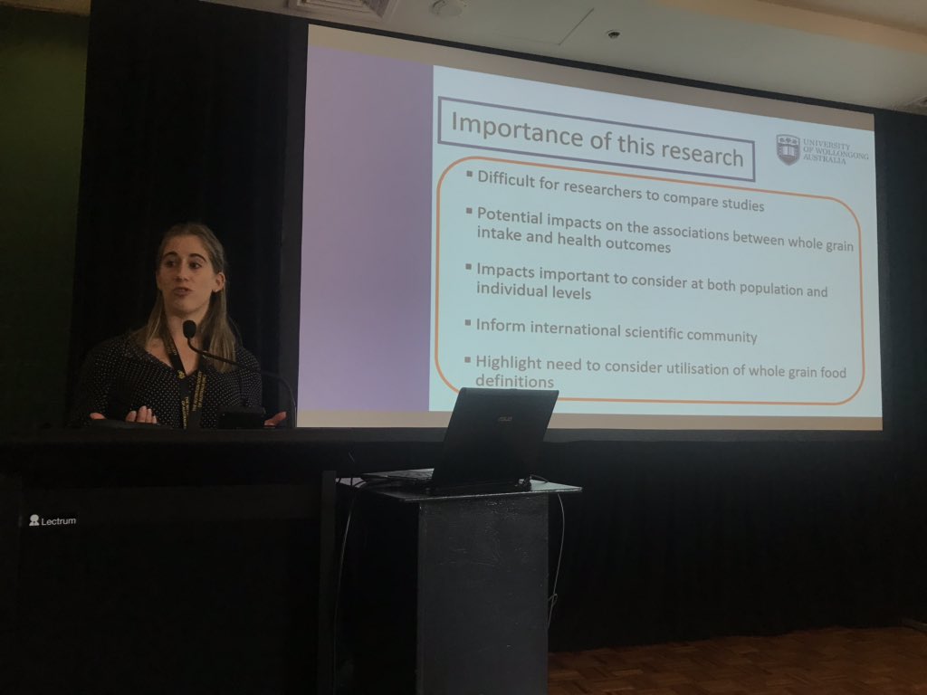 A/Prof Katherine Livingstone (@katmlivingstone) on Twitter photo Fantastic presentation from <a href="/KatrinaKissock/">Katrina Kissock</a> on the importance of standardising wholegrain definitions @DrLizNeale #NutSocAus #nsaasm2019 Fantastic presentation from <a href="/KatrinaKissock/">Katrina Kissock</a> on the importance of standardising wholegrain definitions @DrLizNeale #NutSocAus #nsaasm2019