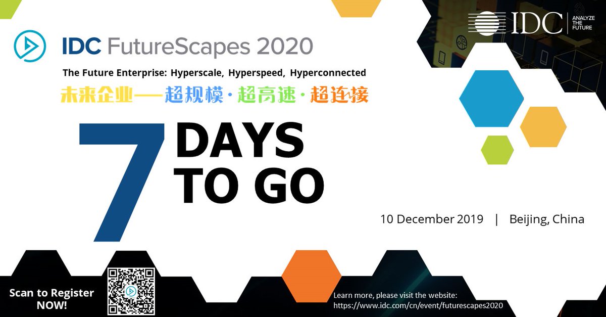 Just 7 days left before IDC China's most innovative organizations gather under one roof to hear #ICT #predictions for the next decade.  Register now: lnkd.in/eRkv-Gu