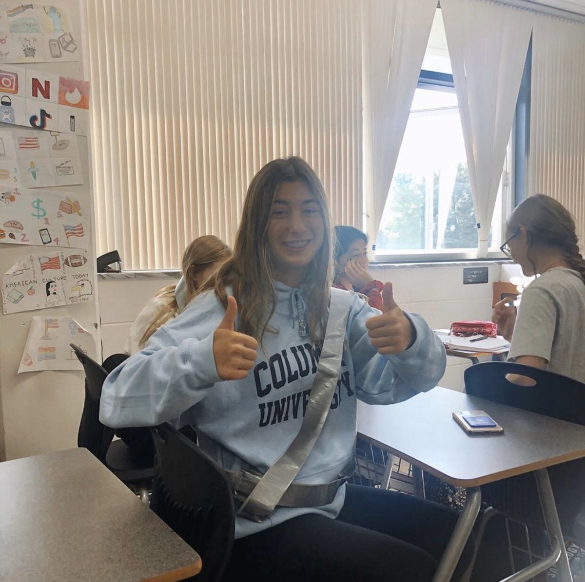 ghsbotb2019's tweet photo. Our proud senate members will continue showing off their “seatbelts” during school this week to encourage safe driving habits! #CowboyNation #GHS #SeatbeltSafety #BOTB2019 https://t.co/84maOoodJf