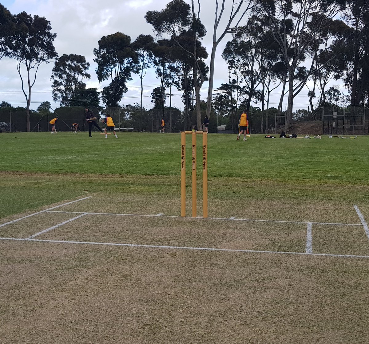 MrH_PhysEd's tweet photo. All is in readiness for the commencement of the 'boot' match. @PenGrammar v @HutchinsSchool good luck boys 🏏🏏 #PENSport #bringbacktheboot https://t.co/Owjsq7IkpJ