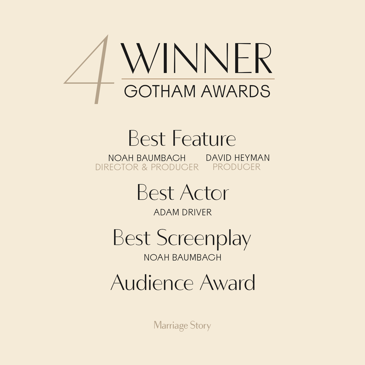 Marriage Story On Twitter Tonight At The Gothamawards