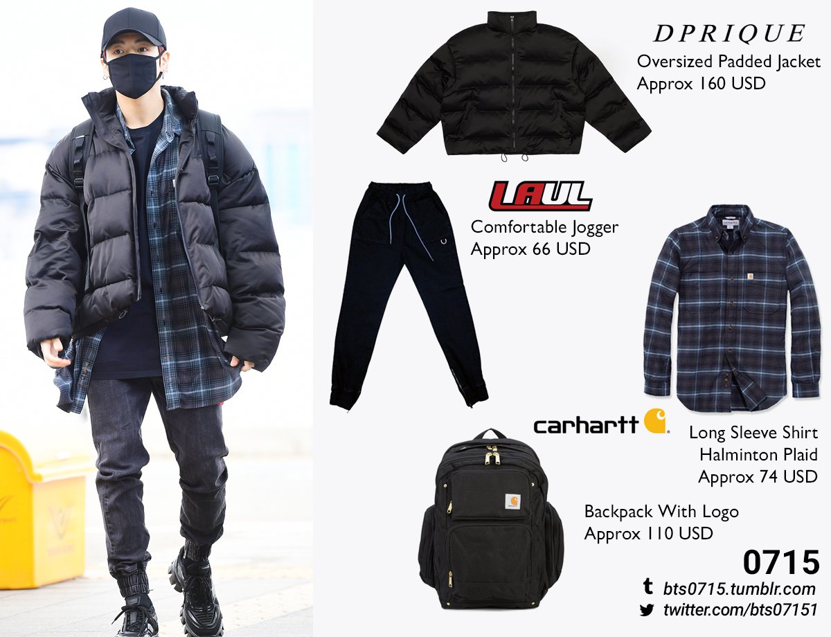 Jungkook carhartt backpack cheap