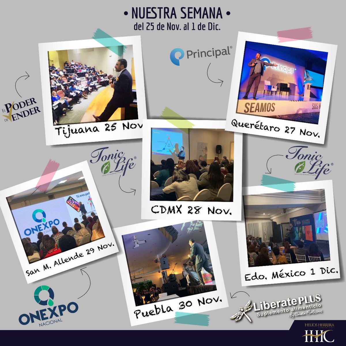 Helios_Herrera's tweet photo. ¡Qué gran semana! 💥
Mi gratitud 🙏🏼 a los participantes por su energía.
Gracias 🙌🏼, por supuesto a los directivos, colaboradores y líderes que hicieron posible cada evento, ¡comprometidos con su gente! 
#ElPoderDeVender #CámbiateElChip #TonicLife #Principal  #LibératePlus #ONEXPO https://t.co/PiyQ43vy8S
