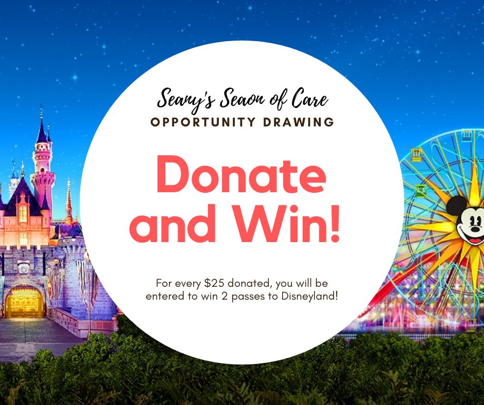 We have been gifted 2 DISNEYLAND PASSES to be used to help inspire and reward donations this holiday season.

soo.nr/guln

#givingtuesday #programsofcare #holidaygiving #campmakesadifference