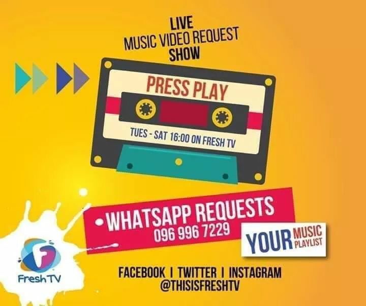 Good morning friends. Back at it again at 16 hours is your favorite request show #pressplay with <a href="/BugsytheKID/">Fresh Prince of N.D (ZimaNdola)</a>. Send in your requests and #StayFresh