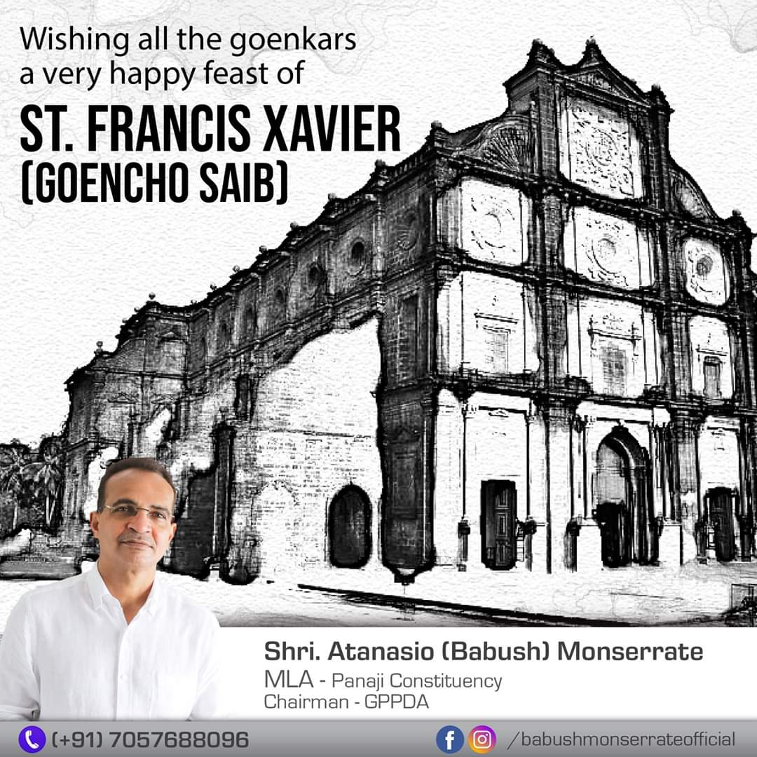 Happy Feast of Saint Francis Xavier. May he continue to bless Goa n Goans abundantly! • #goa #sfx #stfrancisxavier #feast #GodBless