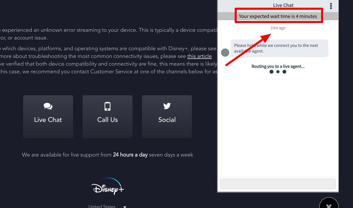 neistei's tweet image. #DisneyPlusfail 5th time at &amp;lt; 1 min. Then the time goes up. That's not how countdown works, or decent customer service.
