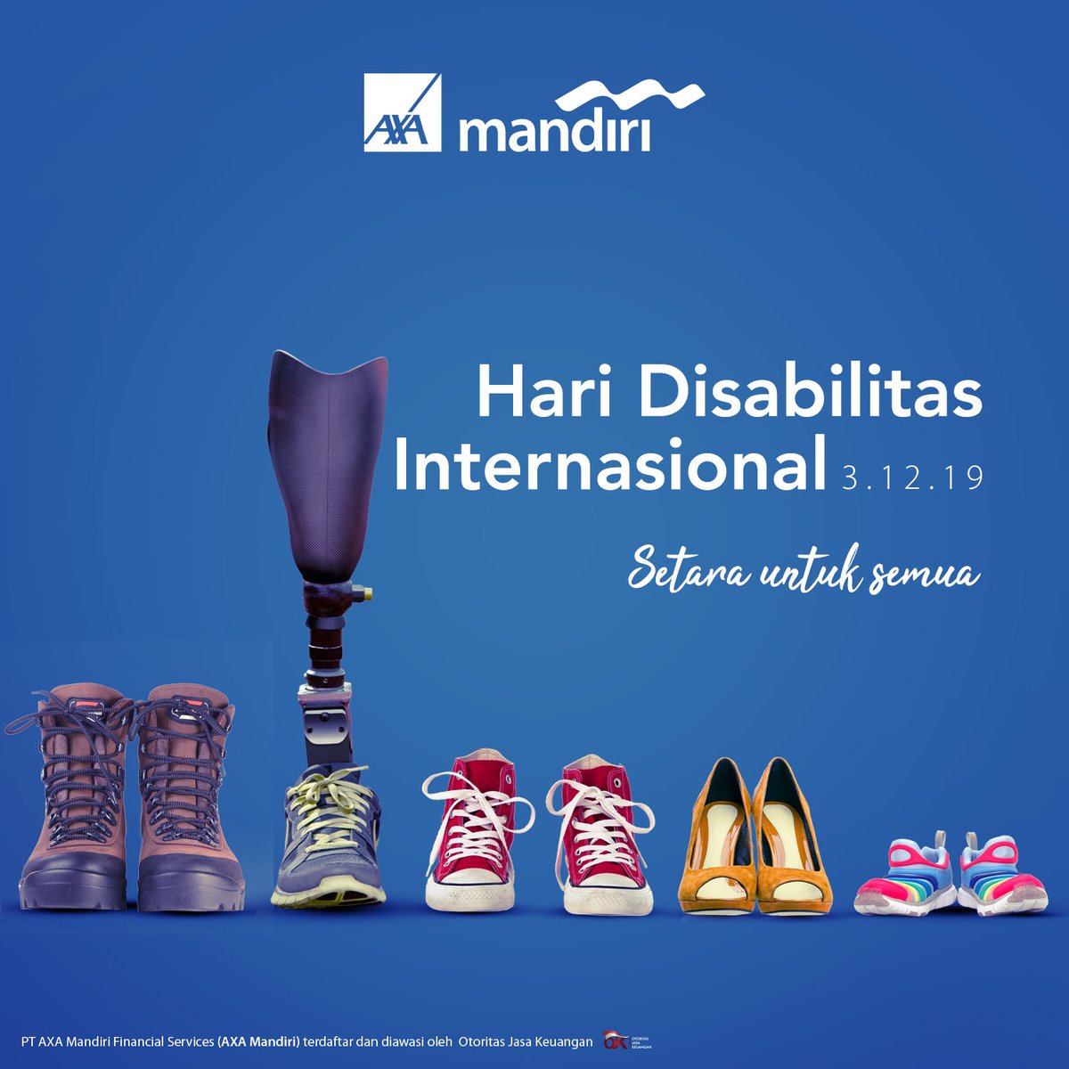 Karena Tuhan menciptakan makhlukNya dengan berbeda-beda agar dapat saling mengenal dengan rasa cinta. #HariDisabilitasInternasional