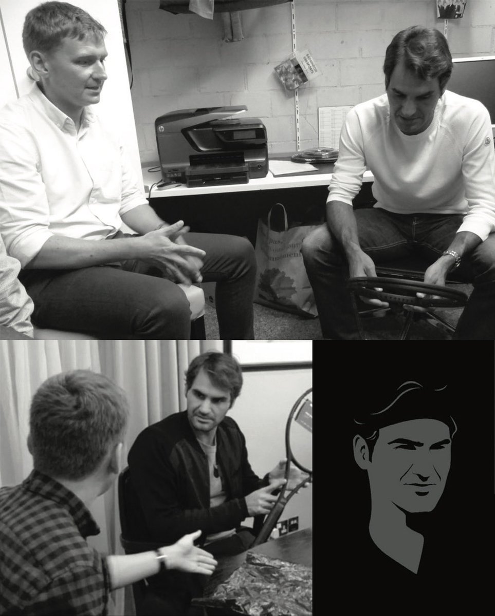 peterfig's tweet image. I was reminded today that more than 4 years ago I spend time with @rogerfederer working together on the design of his racquet. It’s nice to know that all this time later he’s still using the same all-black design we created.@wilsontennis #RF97