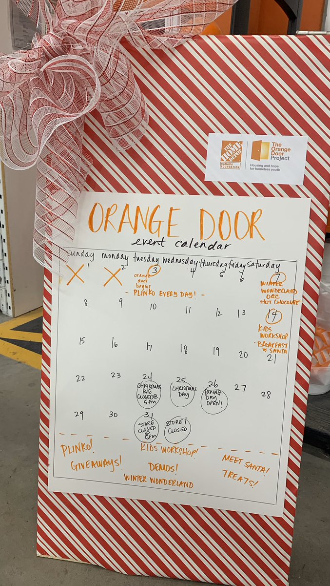 7256Hamilton's tweet photo. We are happy to announce we are starting our #OrangeDoor campaign on Dec 3 for @GoodShepherdHam in #hamilton. When you shop @HomeDepotCanada, please donate $2 and try the Plinko board for your chance at #HD swag prize! #hamiltonmountain

@raygoral @figgyj97 @Hdpamcan https://t.co/V518jPbNMl