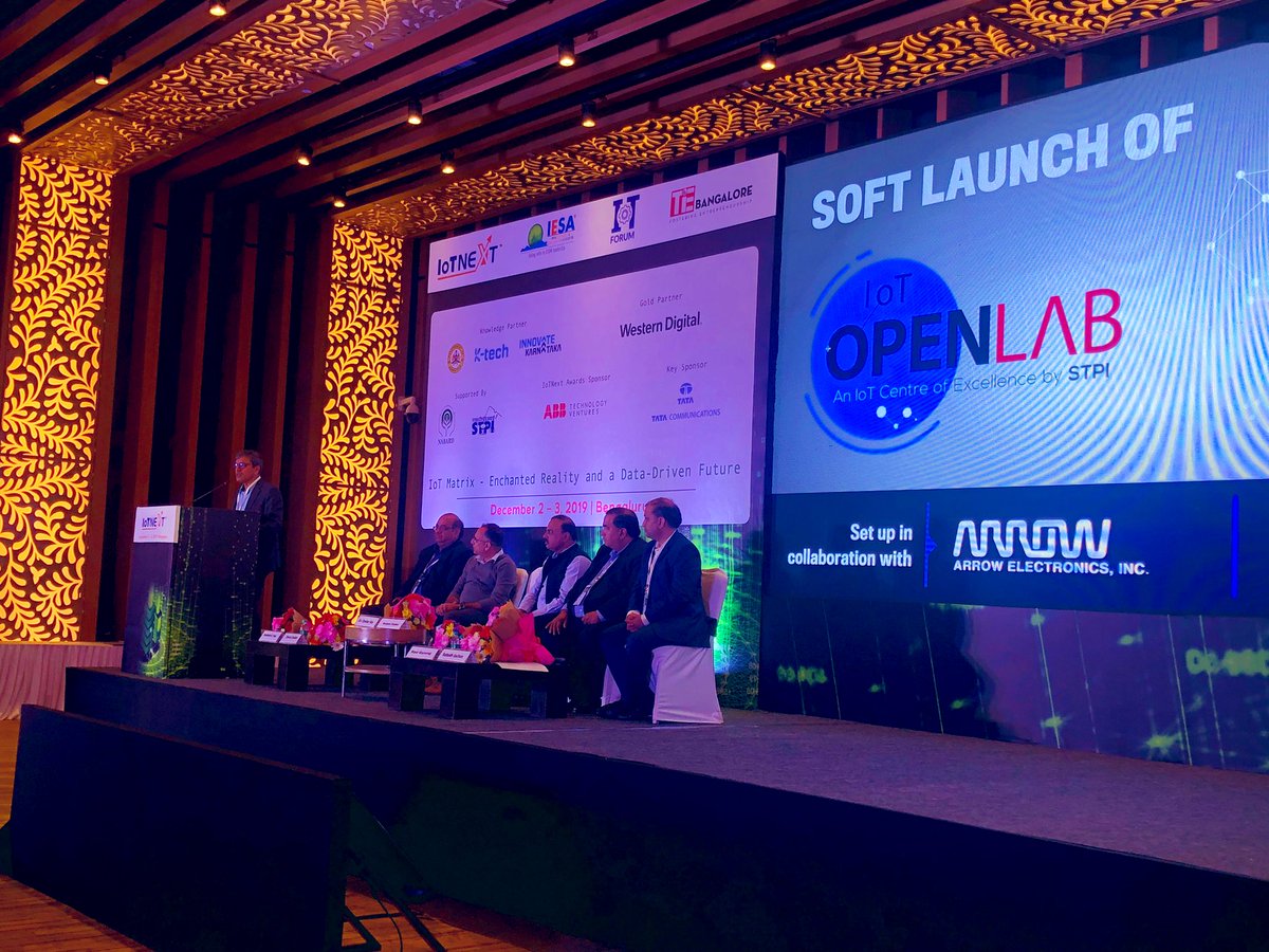 DeekshaShankar1's tweet photo. STPI (Software Technology Parks of India) IoT OpenLab Soft Launch! 
Dr.Omkar Rai, Mr. Sanjeev Keskar https://t.co/gY2pTgEIqk