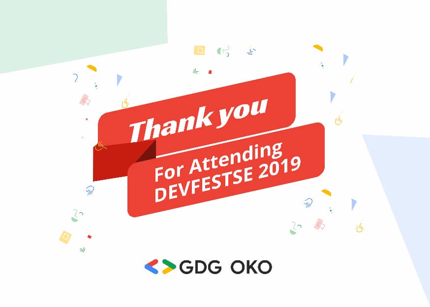 gdgOko's tweet photo. We are so grateful to our speakers, organizers and attendees for their support in making #DevFestOko a reality. It wouldn't have been awesome without you. For that we say a Big 'THANK YOU' for being there!!! God bless you plenty...
--- #DevFest #DevFestSE19, #DevFestOko Team. https://t.co/5WBl4hOR6Y