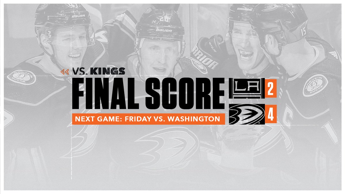 Anaheim Ducks @AnaheimDucks
