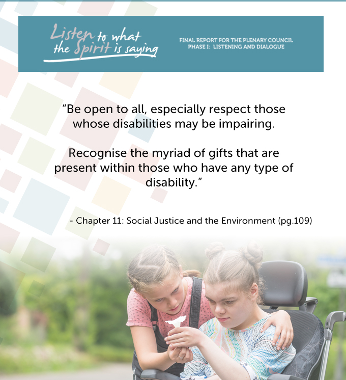 Today is the International Day of People With Disability 2019: “Promoting the participation of persons with disabilities and their leadership”. Read the letter from Bishop Don Sproxton or access resources here: catholic.org.au/disability #IDPWD