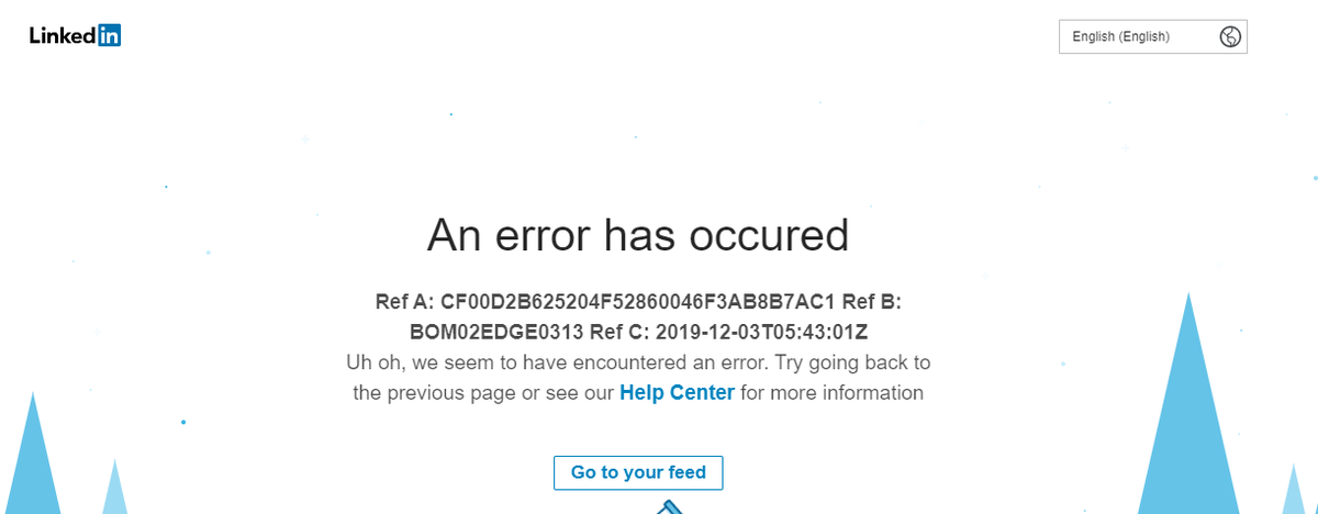 prince_idslogic's tweet image. Just found error at LinkedIn #linkedindown #LinkedIn #websitedown