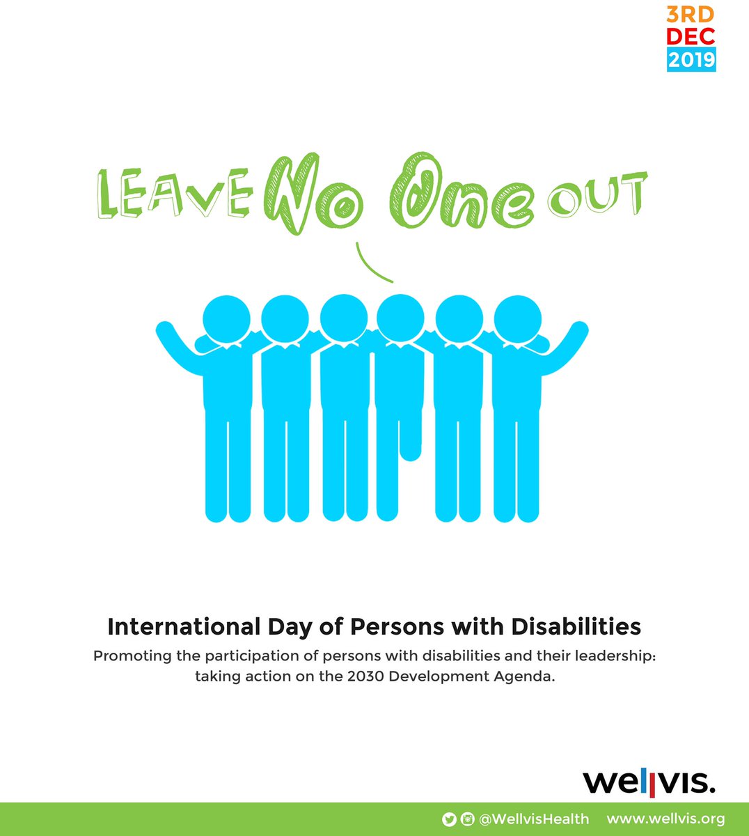 On our quest to achieving UHC and other sustainable development goals, we must continue to promote & empower persons with disabilities for equitable participation. 

#IDPWD2019 #LeaveNoOneOut #InternationalDayofPersonswithDisabilities #AssistiveTechnologies