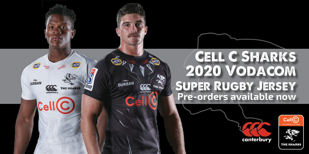 sharks super rugby jersey 2020