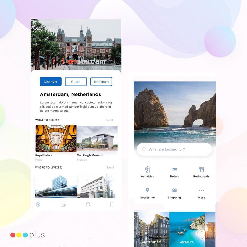 Concept UI for a travel application.

Hit ( 👍 ) to Like

Have a project? Reach out to us on support@threeplus.in

#TuesdayThoughts #uidesign #travel #application