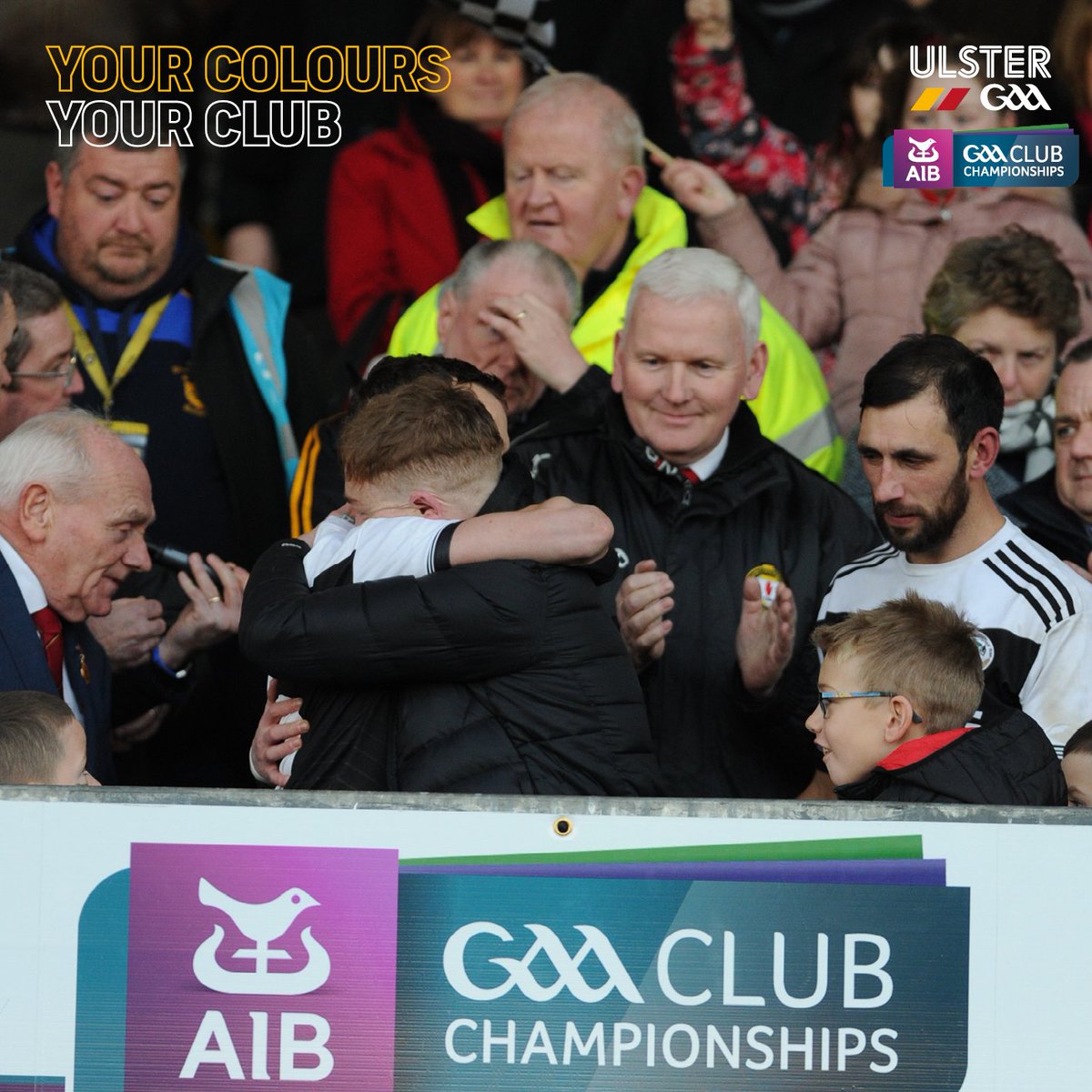UlsterGAA's tweet photo. Cill Chua stalwart Caelan McEvoy shares in the joy &amp; triumph of his clubs Ulster Club Senior Football victory🙌

Despite undergoing two liver transplants, the 22 year old remains dedicated to his team &amp; provided the inspiration to get @KilcooGAC over the line in the final minutes https://t.co/FtoxllGq8R