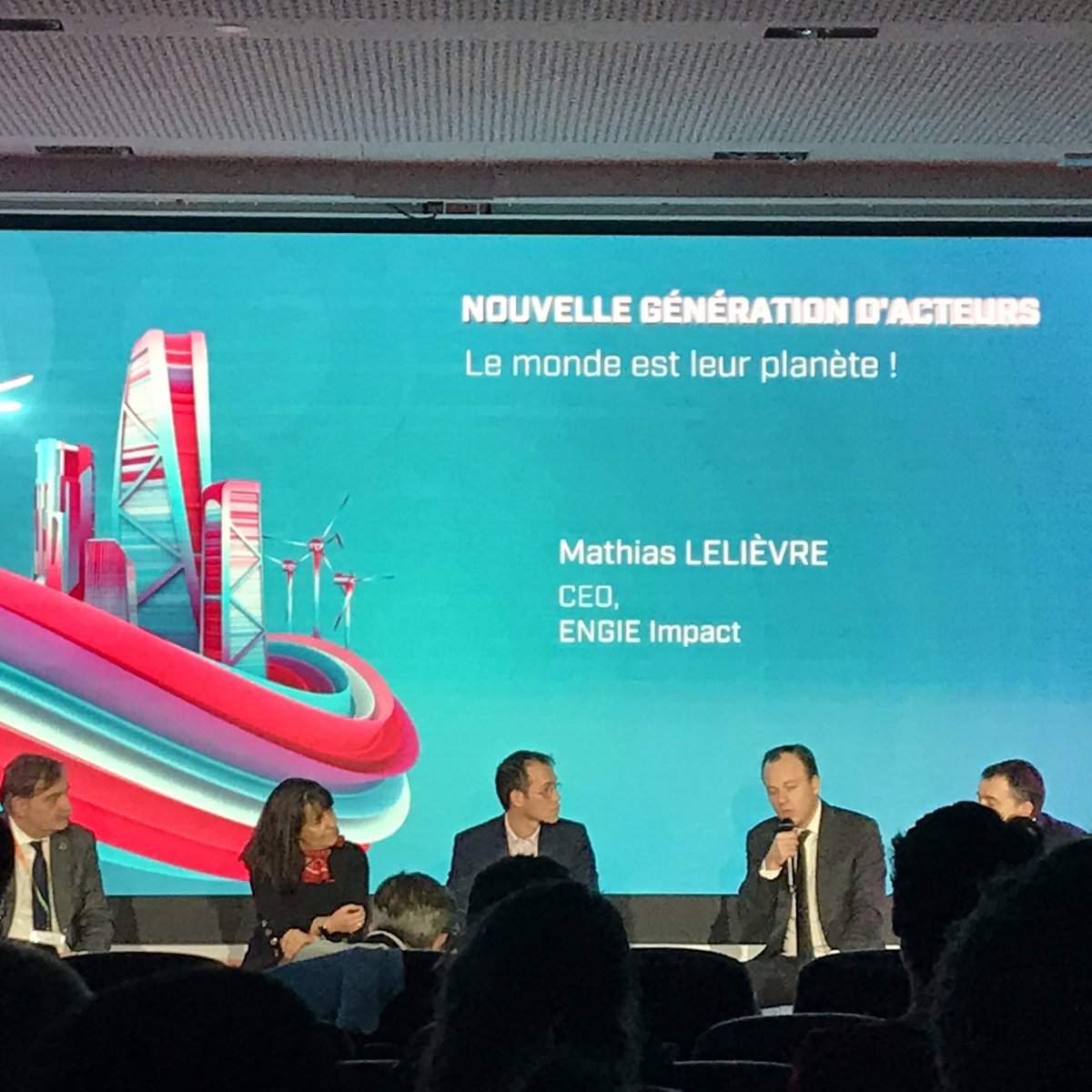 #ColloqueUFE @Mat_Lelievre CEO <a href="/engieimpact/">ENGIE Impact</a> « La transition énergétique est un levier de la transformation des entreprises. »