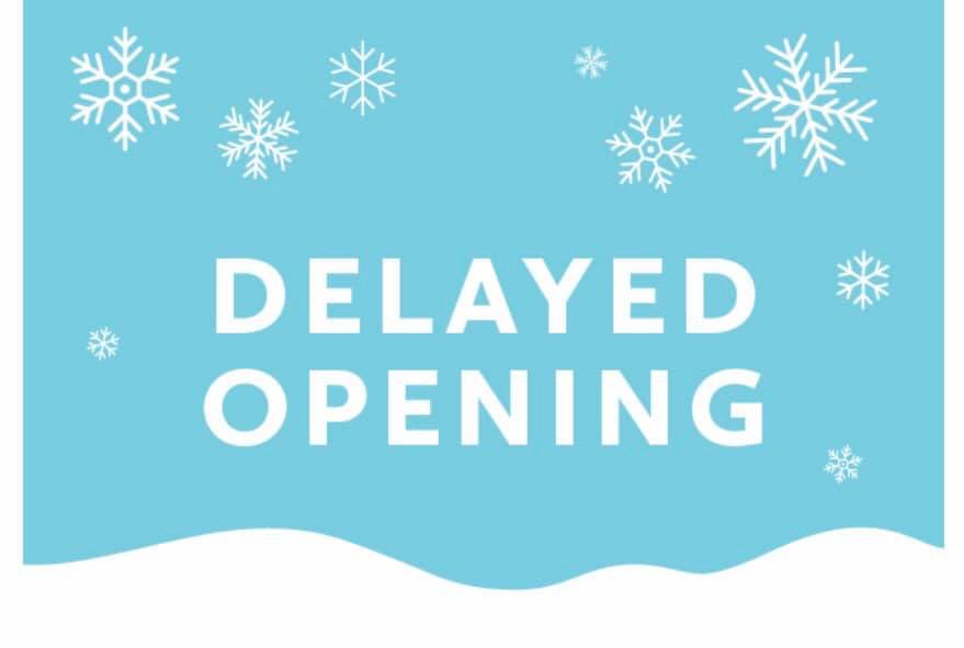 Town Hall will have a delayed opening until 10:00 AM.