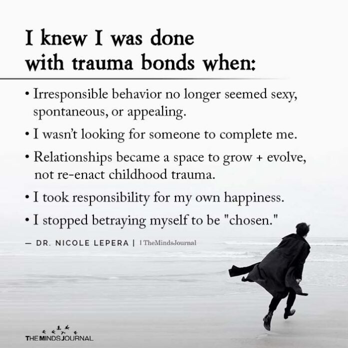 Overcoming traumatic bonding