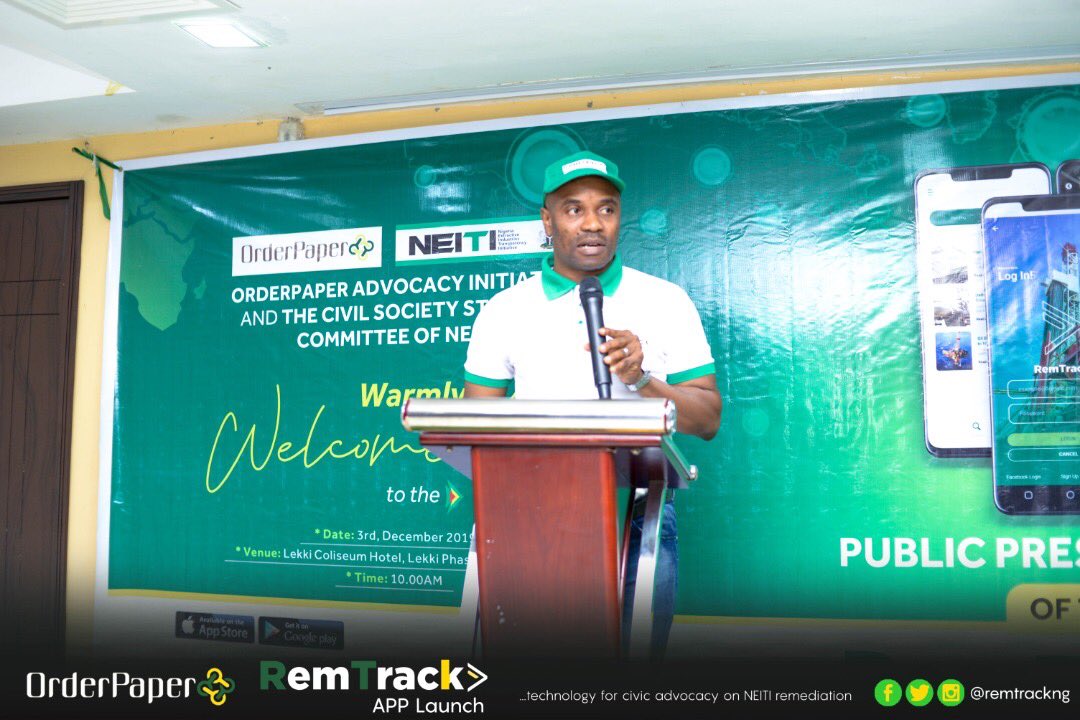 arewacycle's tweet photo. @resourceme Executive Director @OrderPaper Speaking at the event said
 “The transparency and accountability sector is not as fintech but it is emerging and developing gradually. It is a global innovation"

#RemtrackApp

#NaOurOilMoney 
#NEITIRemediation https://t.co/OWD3E1ksCI