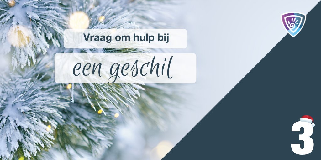 Adventtip #3: Vraag om hulp als je het nodig hebt. Onze ICT-juristen spreken dagelijks ondernemers die een geschil hebben met een klant of leverancier en er zelf niet meer uitkomen. Eerder om hulp vragen kan veel tijd en energie schelen. #geschil