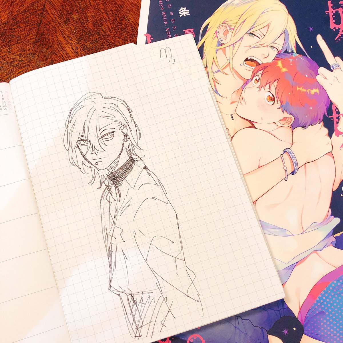 ジョンさんが描いてくれたルイくんがめちゃくちゃカッコイイから見てくれぇ!!!!!!!あとサークルカットも 