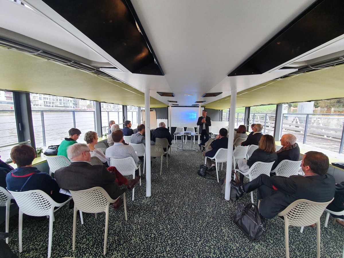 Les Bateaux Nantais accueillent le CIP 44 pour une rencontre entre ses membres, ses délégués et ses partenaires. @bateauxnantais <a href="/GirardeauEric/">Éric Girardeau</a> #prévention #difficultésdesentreprises