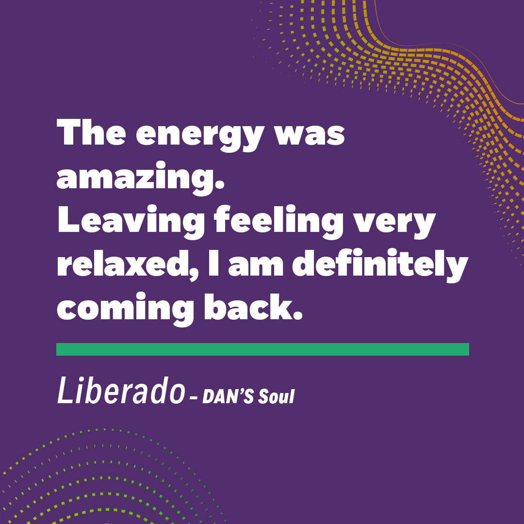 The ENERGY was amazing! Feeling very relaxed… definitely coming back.

A señorita after a Liberado dance class, from our Soul class collection. 
#DANSIntoTheNew
