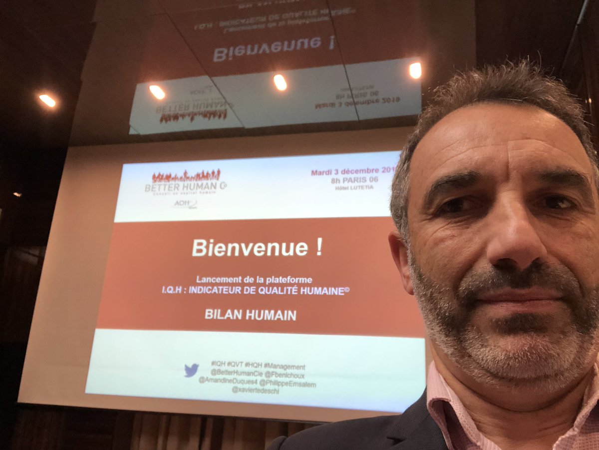 Lancement ce matin  de la plateforme #iqh indicateur de qualité humaine premier indicateur objectif du traitement de l’humain dans l’entreprise <a href="/BetterHumanCie/">Better Human Cie</a> <a href="/FBenichoux/">Florence Benichoux</a>
