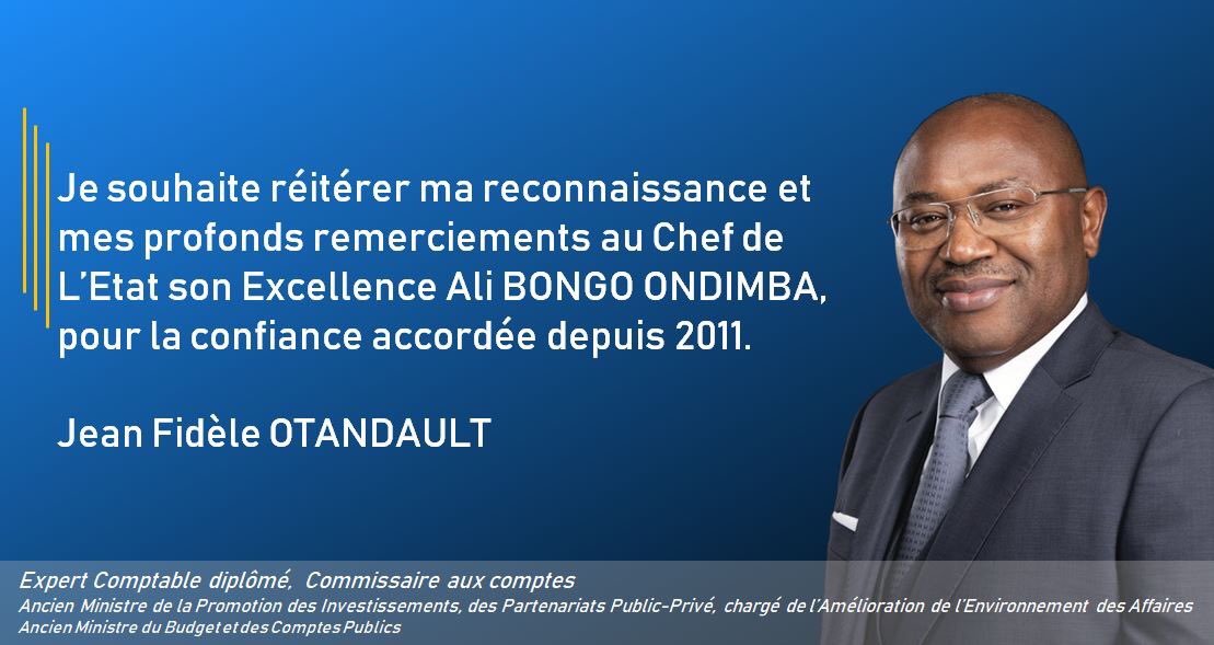 Je souhaite réitérer ma reconnaissance et mes profonds remerciements au Chef de L’Etat son Excellence <a href="/PresidentABO/">Ali Bongo Ondimba</a> pour la confiance accordée depuis 2011.🙏🏾