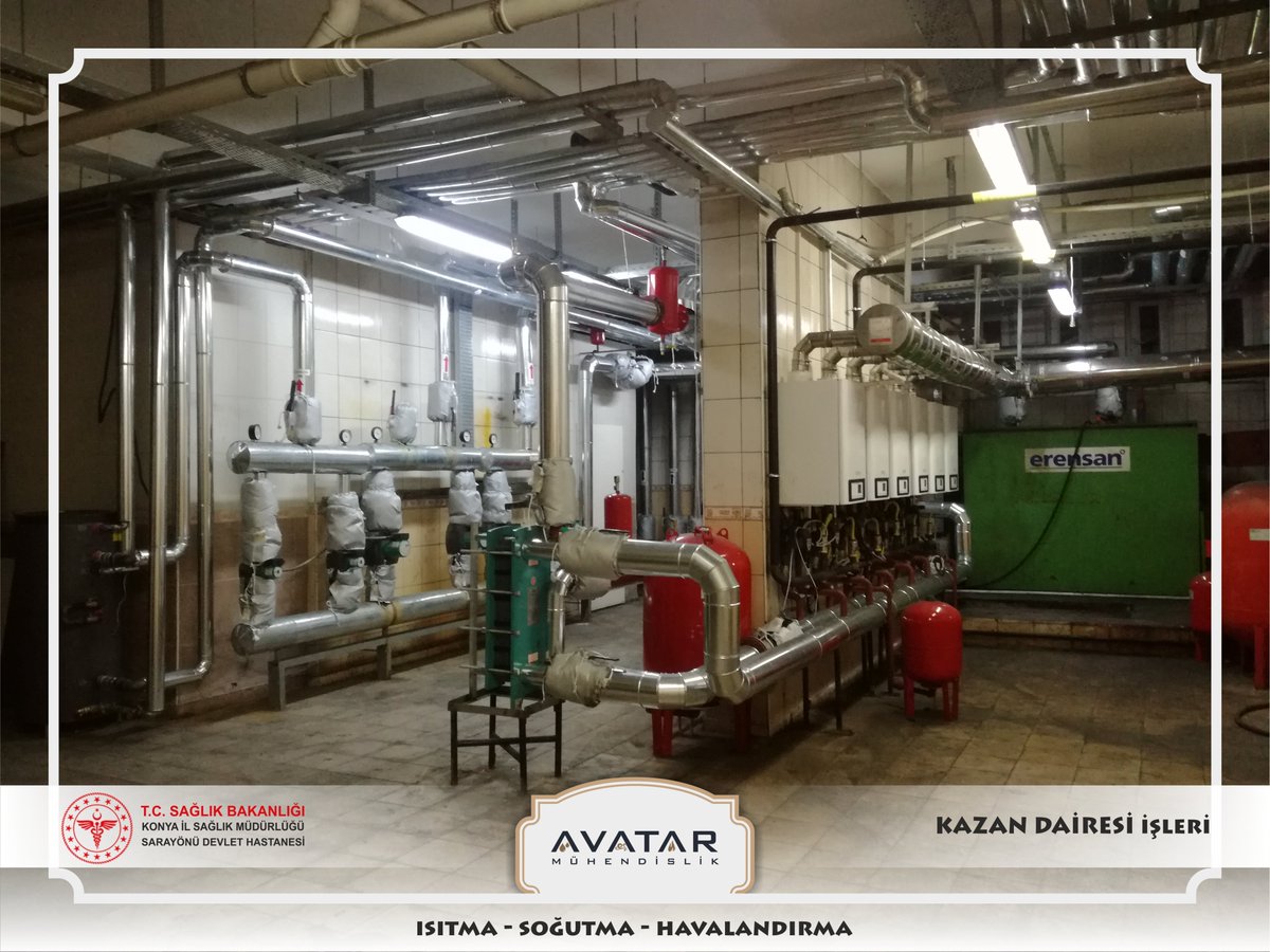 avatarmuhendisl's tweet photo. Sarayönü Devlet Hastanesi Doğalgaz Dönüşüm ve Kaskat Kazan Kurulum İşi
#Isıtma #Doğalgaz #Enerya #Kaskat #Sarayönü #Konya #Baymak #Lectus #Kazan https://t.co/78BSlfCpoM